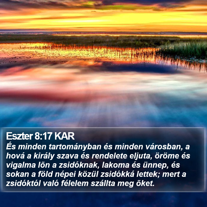 Eszter 8:17 KAR Bible Study