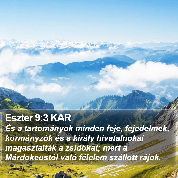 Eszter 9:3 KAR Bible Study