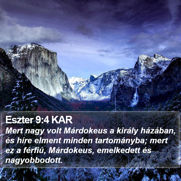 Eszter 9:4 KAR Bible Study