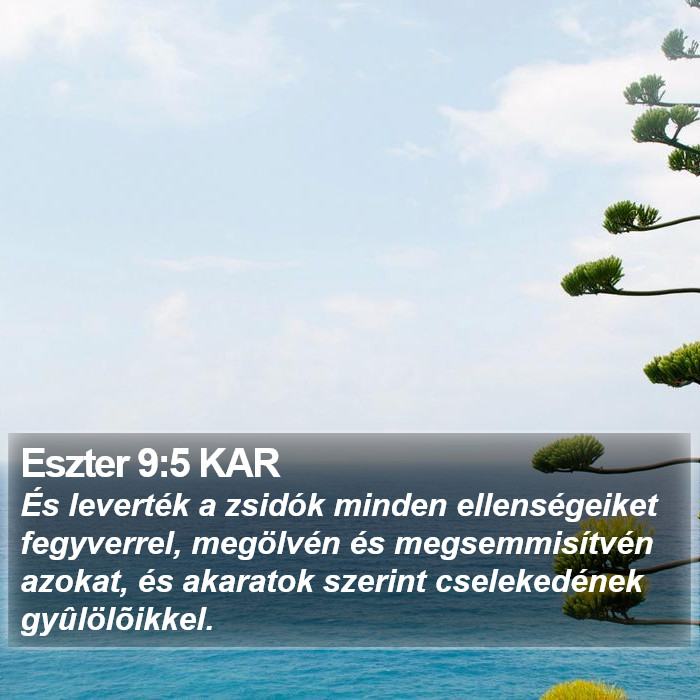 Eszter 9:5 KAR Bible Study