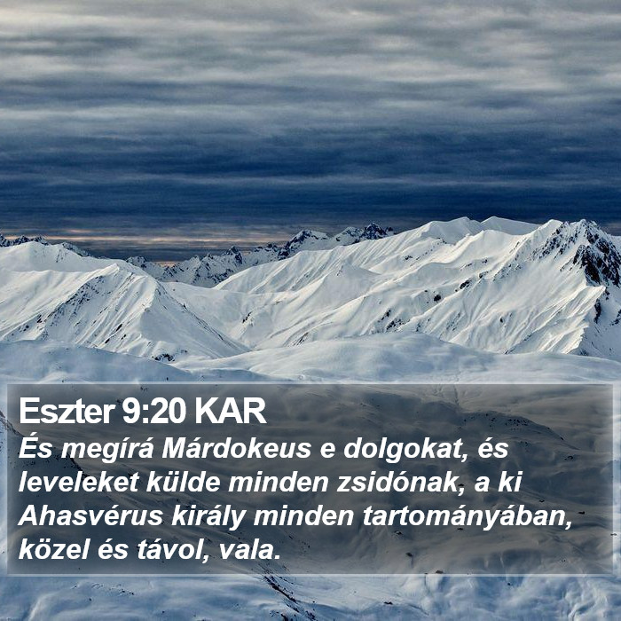 Eszter 9:20 KAR Bible Study