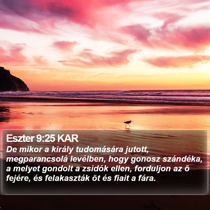 Eszter 9:25 KAR Bible Study