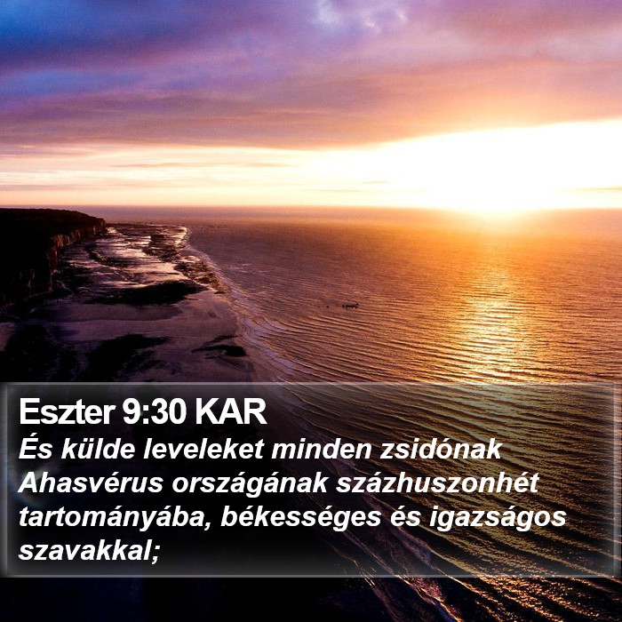 Eszter 9:30 KAR Bible Study