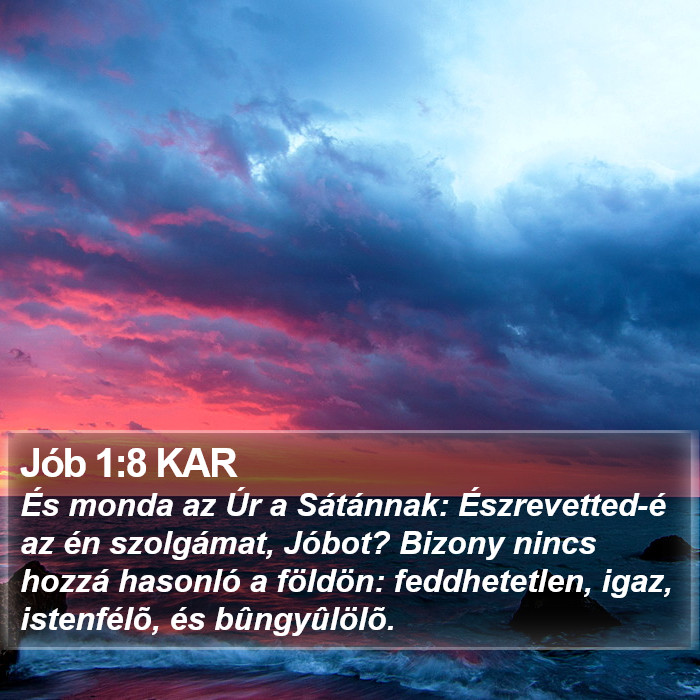 Jób 1:8 KAR Bible Study