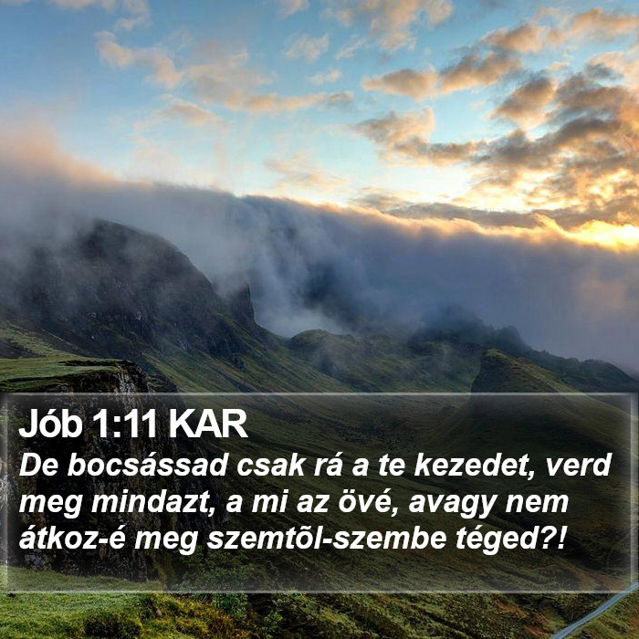 Jób 1:11 KAR Bible Study