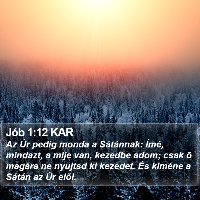 Jób 1:12 KAR Bible Study