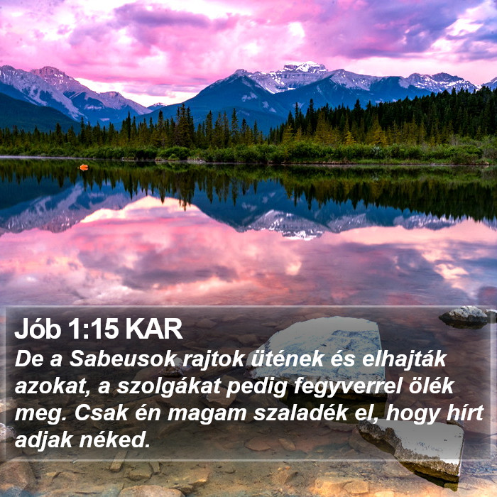 Jób 1:15 KAR Bible Study