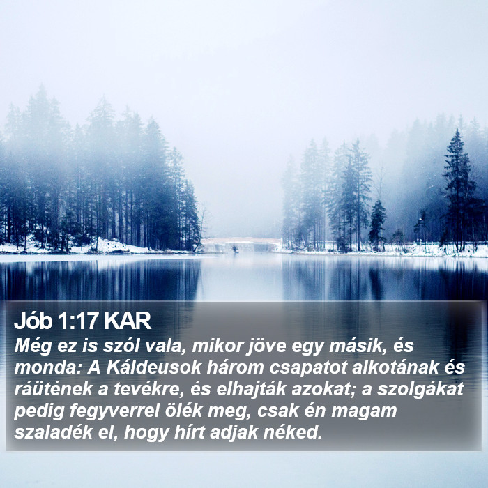 Jób 1:17 KAR Bible Study