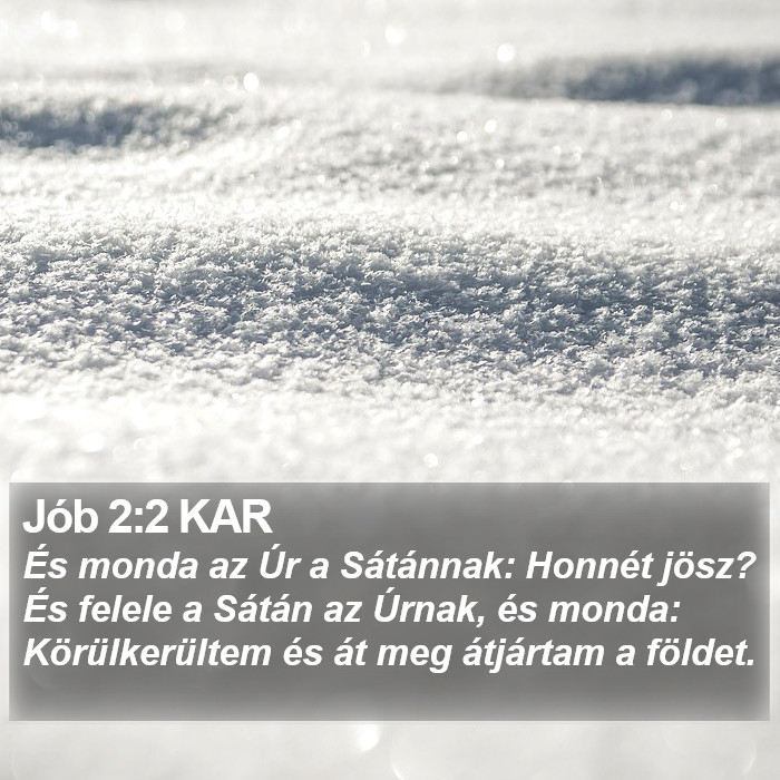 Jób 2:2 KAR Bible Study