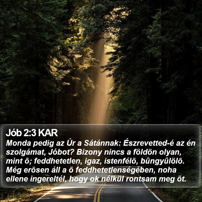 Jób 2:3 KAR Bible Study