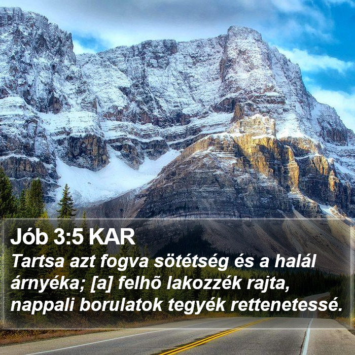 Jób 3:5 KAR Bible Study