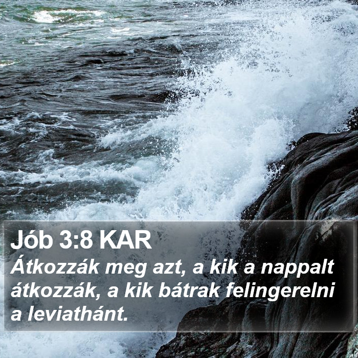 Jób 3:8 KAR Bible Study