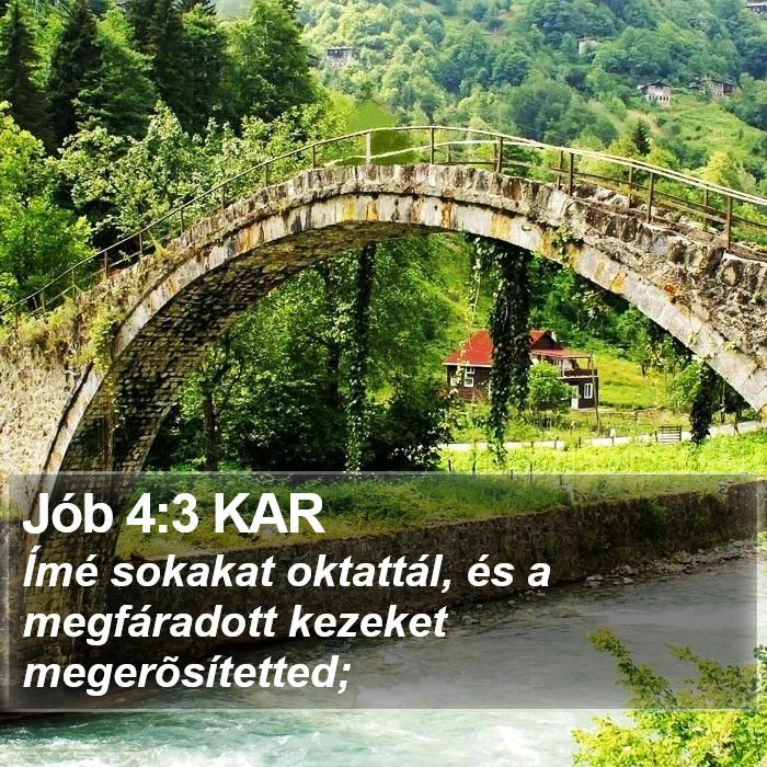 Jób 4:3 KAR Bible Study