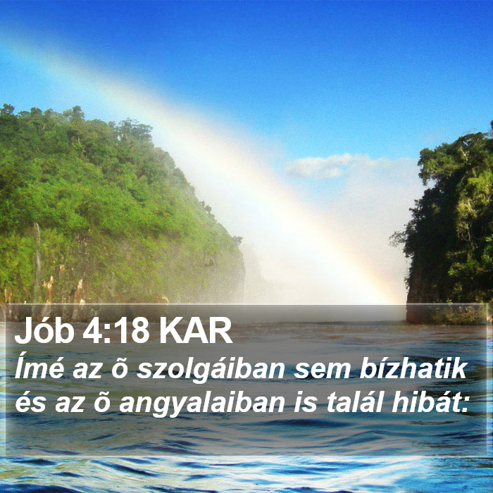 Jób 4:18 KAR Bible Study