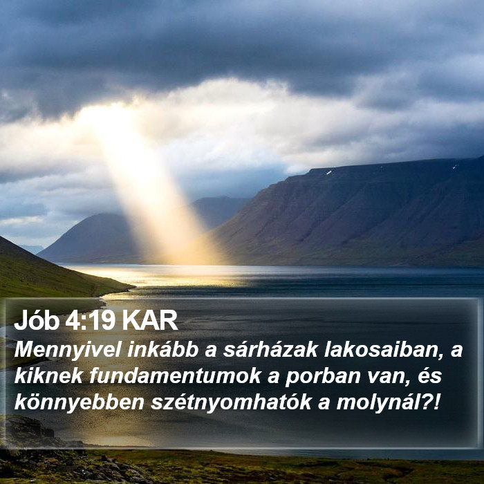 Jób 4:19 KAR Bible Study