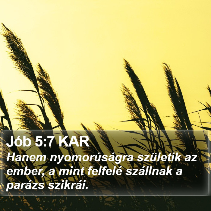 Jób 5:7 KAR Bible Study