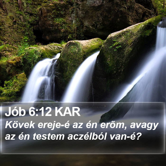 Jób 6:12 KAR Bible Study