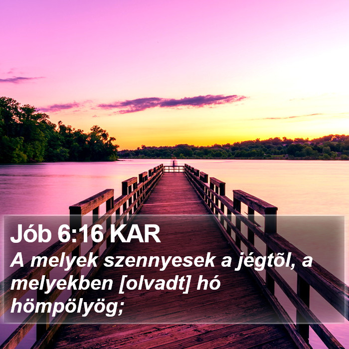 Jób 6:16 KAR Bible Study