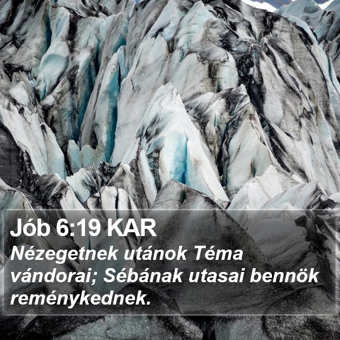 Jób 6:19 KAR Bible Study