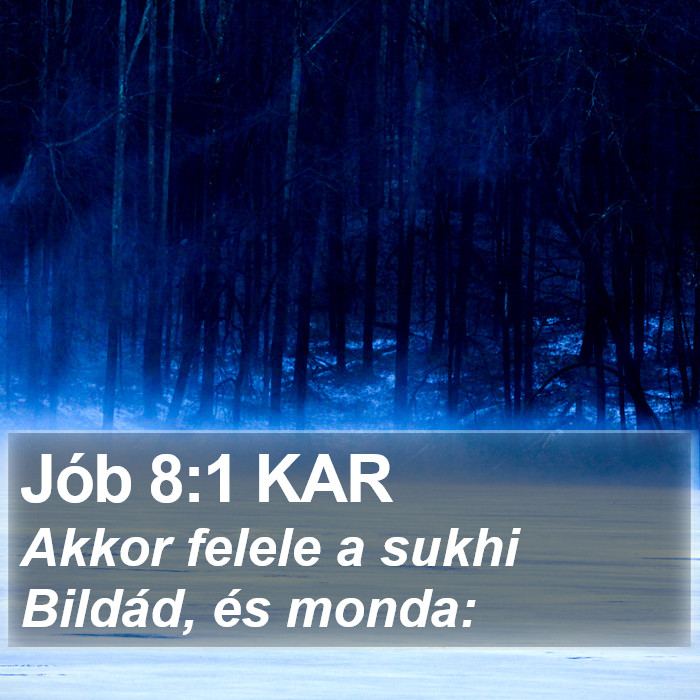 Jób 8:1 KAR Bible Study