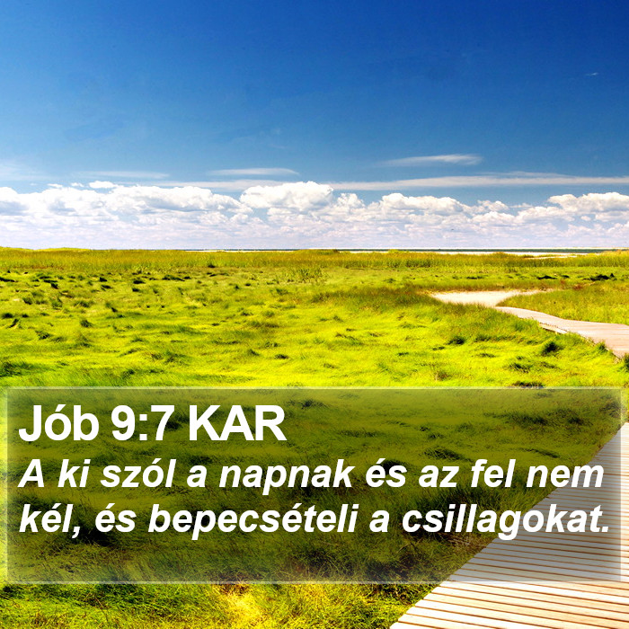 Jób 9:7 KAR Bible Study