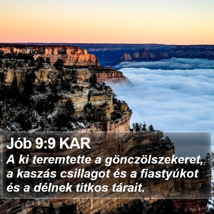 Jób 9:9 KAR Bible Study