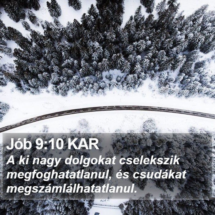 Jób 9:10 KAR Bible Study