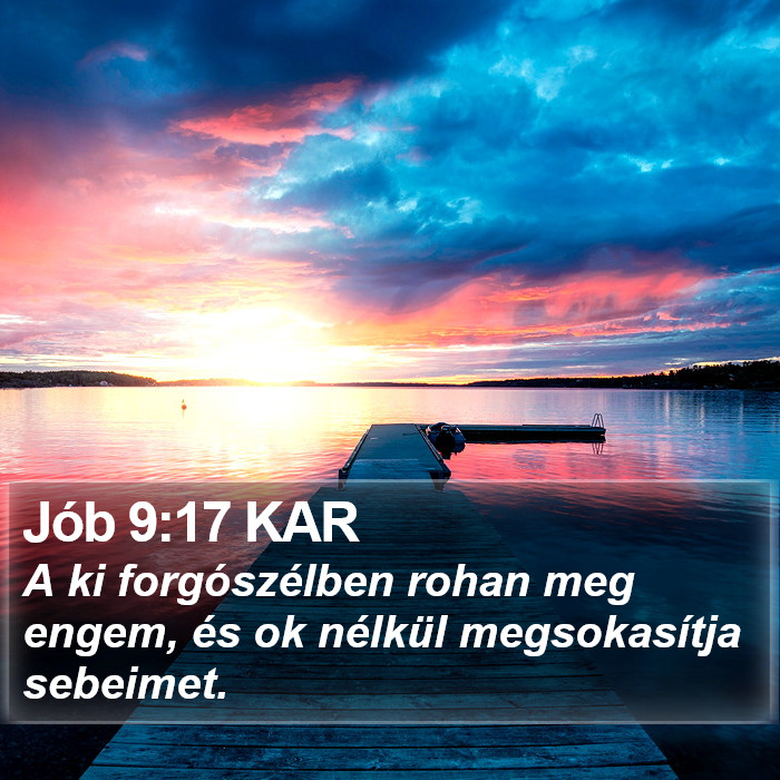 Jób 9:17 KAR Bible Study