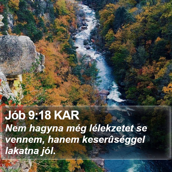 Jób 9:18 KAR Bible Study