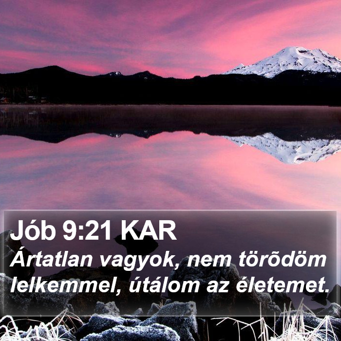 Jób 9:21 KAR Bible Study