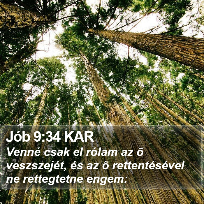 Jób 9:34 KAR Bible Study