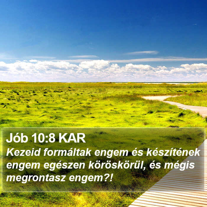 Jób 10:8 KAR Bible Study