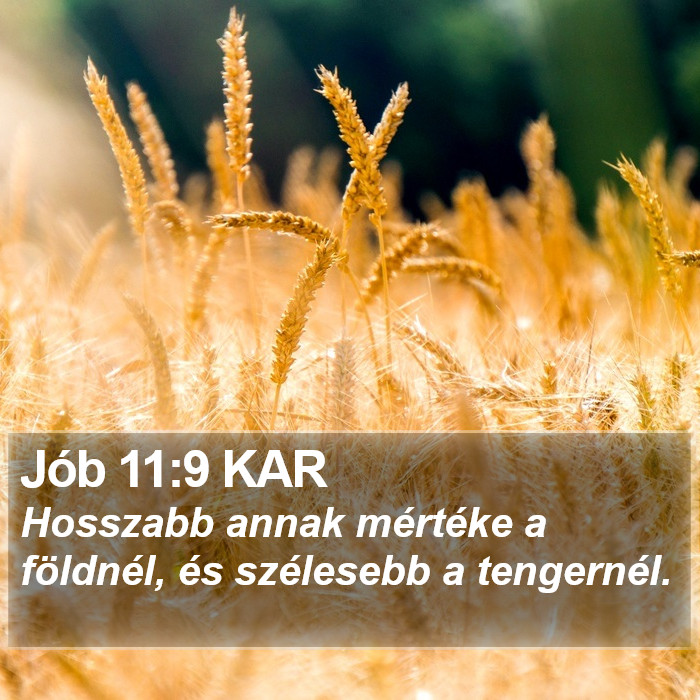 Jób 11:9 KAR Bible Study