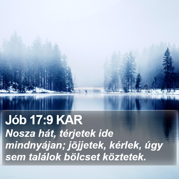 Jób 17:9 KAR Bible Study