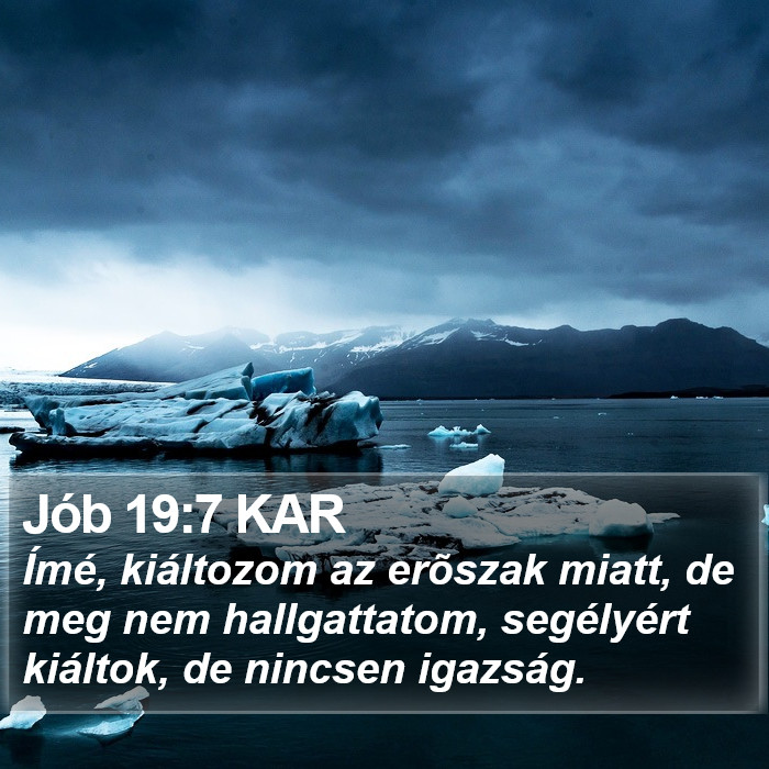 Jób 19:7 KAR Bible Study