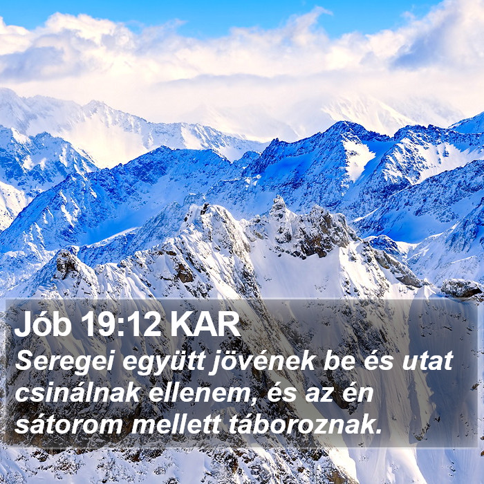 Jób 19:12 KAR Bible Study