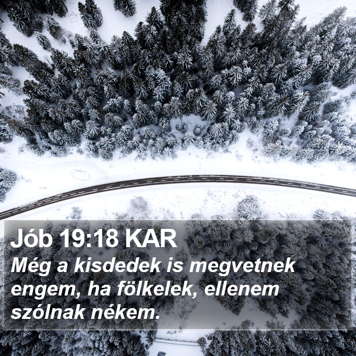 Jób 19:18 KAR Bible Study