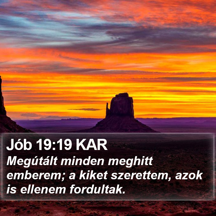 Jób 19:19 KAR Bible Study