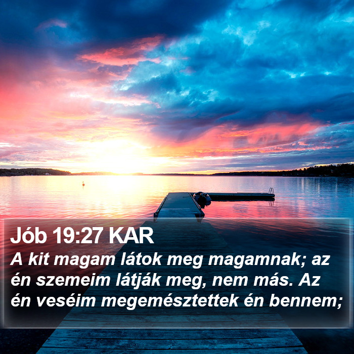 Jób 19:27 KAR Bible Study