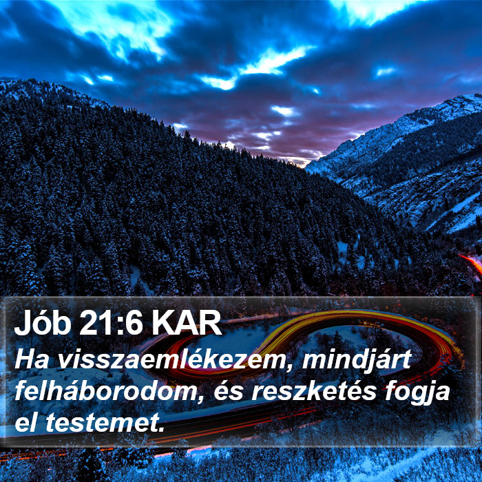 Jób 21:6 KAR Bible Study