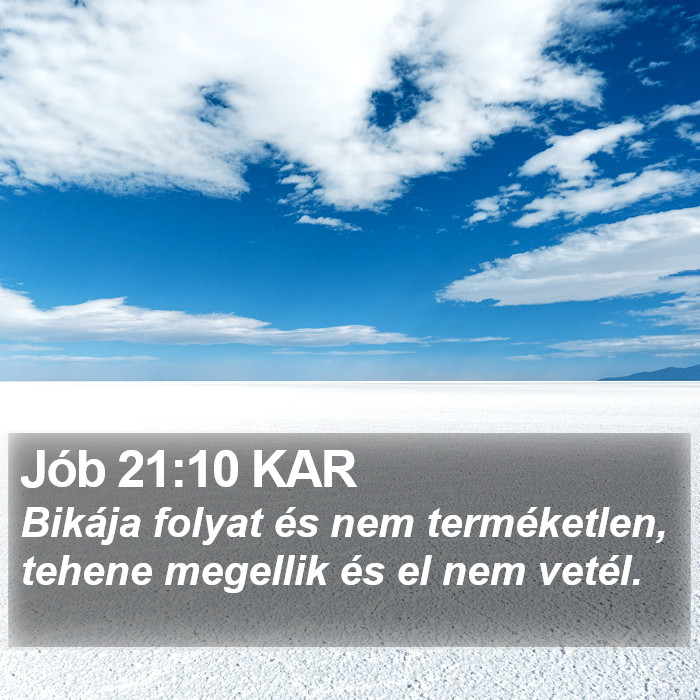 Jób 21:10 KAR Bible Study