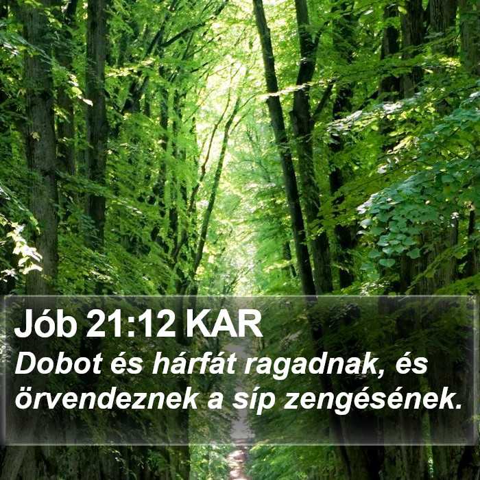 Jób 21:12 KAR Bible Study