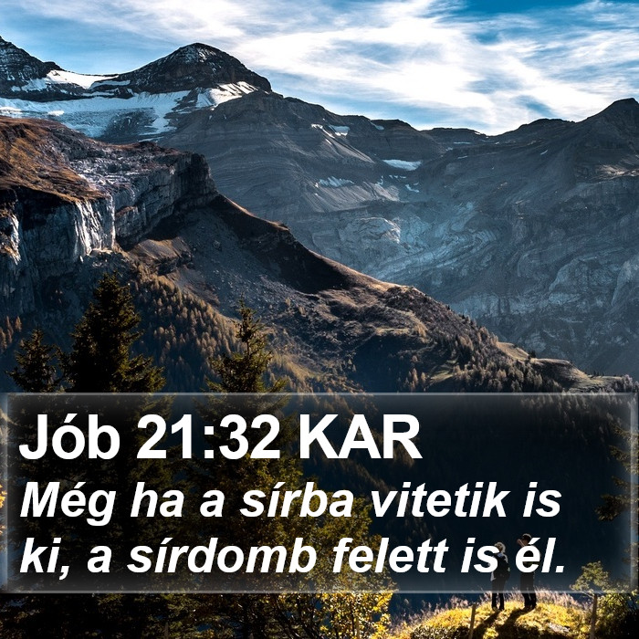 Jób 21:32 KAR Bible Study