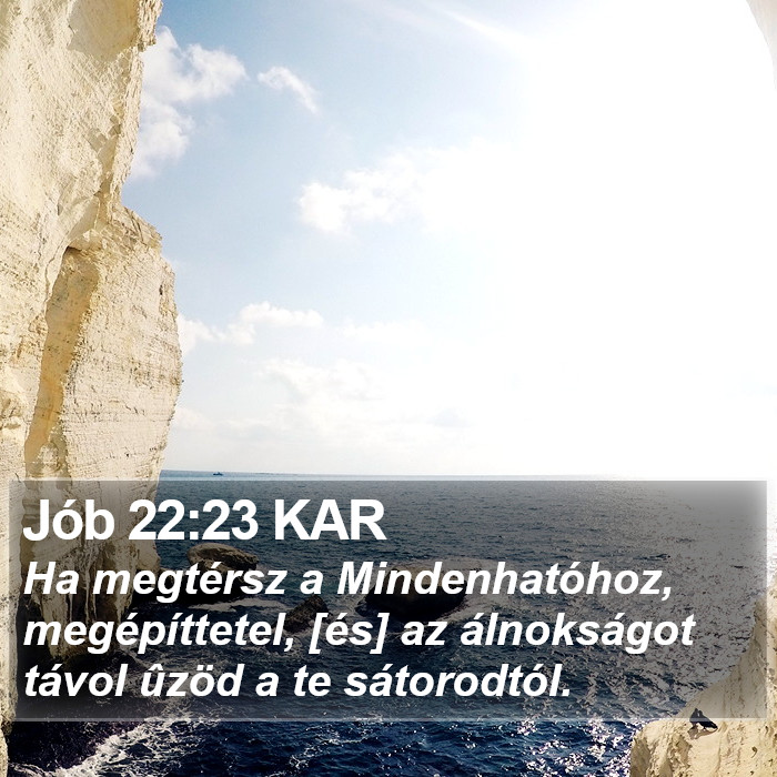 Jób 22:23 KAR Bible Study