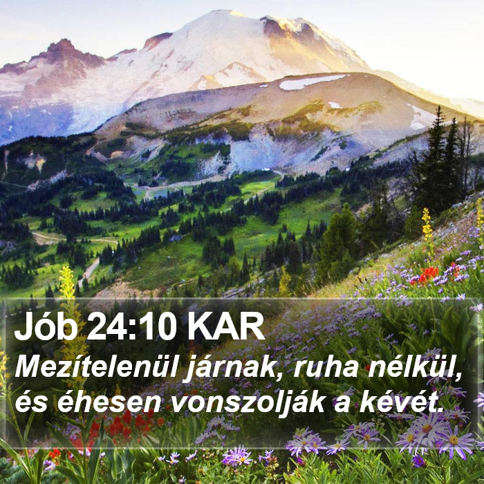 Jób 24:10 KAR Bible Study