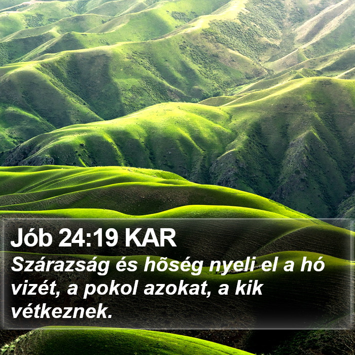 Jób 24:19 KAR Bible Study