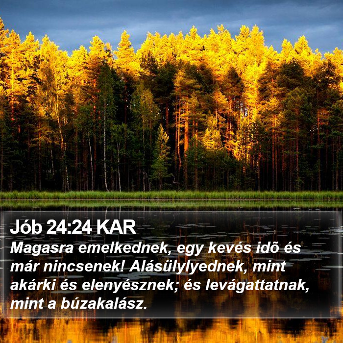 Jób 24:24 KAR Bible Study