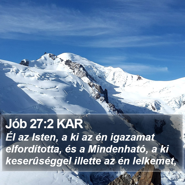 Jób 27:2 KAR Bible Study