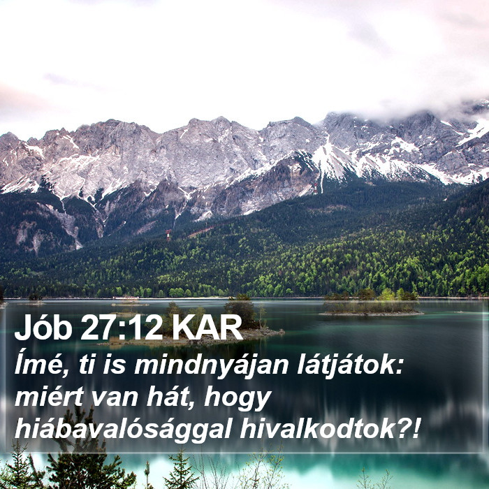 Jób 27:12 KAR Bible Study