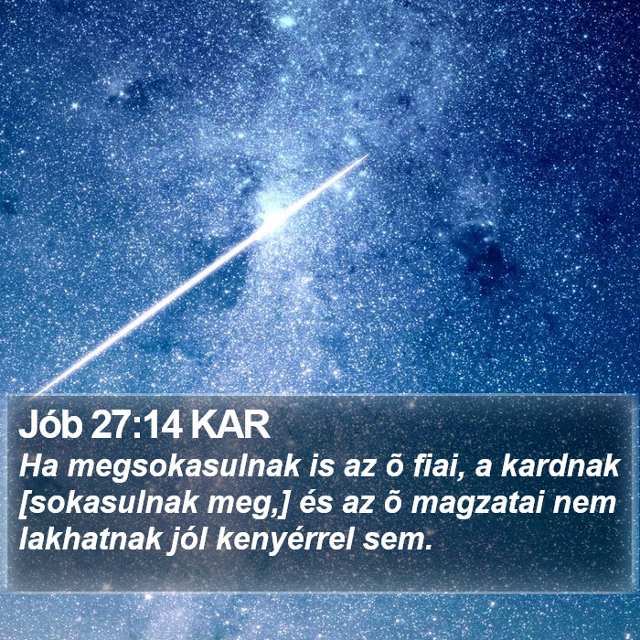 Jób 27:14 KAR Bible Study